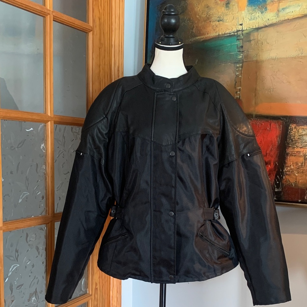 Vintage Laurence Roy Peplum Motto Jacket, Sz XXL